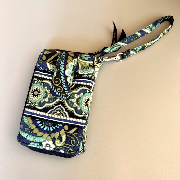 Vera Bradley Handbags - Vera Bradley Retired Rhythm & Blues Pattern Wristlet